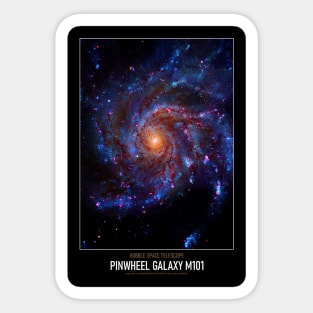 High Resolution Astronomy Pinwheel Galaxy M101 Sticker